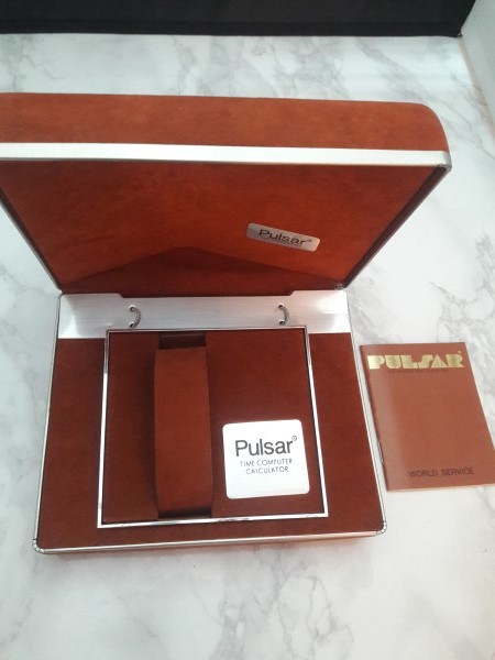 1970's PULSAR Led Calculator (First Calculator Watch) BOX ONLY