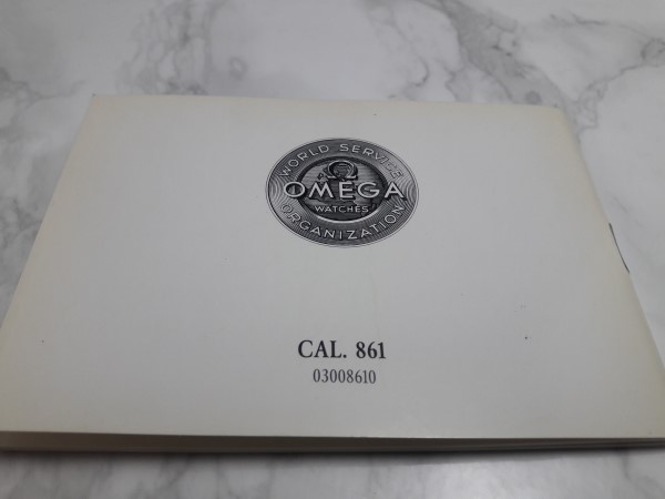 1993 INSTRUCTION BOOKLET FOR OMEGA SPEEDMASTER MOONWATCH CAL 861