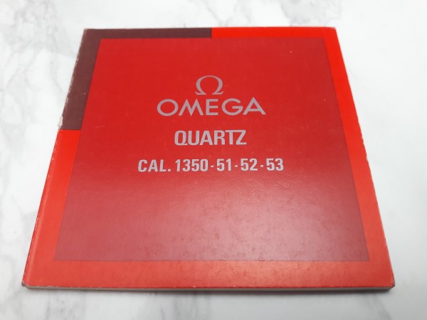 OMEGA : 1977 INSTRUCTION BOOKLET FOR OMEGA QUARTZ CAL 1350 - 51 - 52 - 53