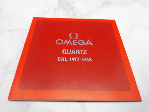 OMEGA : 1982 INSTRUCTION BOOKLET FOR OMEGA QUARTZ CAL 1417 - 1418