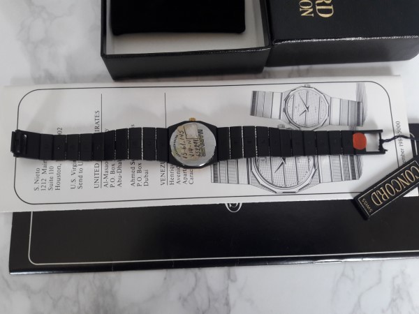 CONCORD MARINER SG : 18K / black PVD Ladies Watch Box Paper - NEW IN BOX