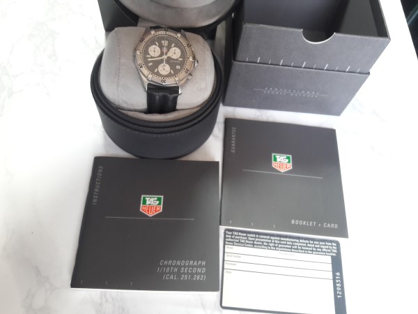 TAG HEUER NOS CK11140 SERIES 2000 PROFESSIONAL 200M CRONOGRAPH MEN'S WATCH - BOX PAPERS