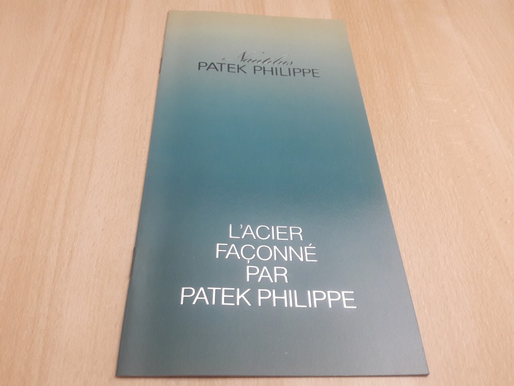 PATEK PHILIPPE NAUTILS 3700 STEEL JUMBO 1970'S FRENCH CATALOG BOOKLET BROCHURE 