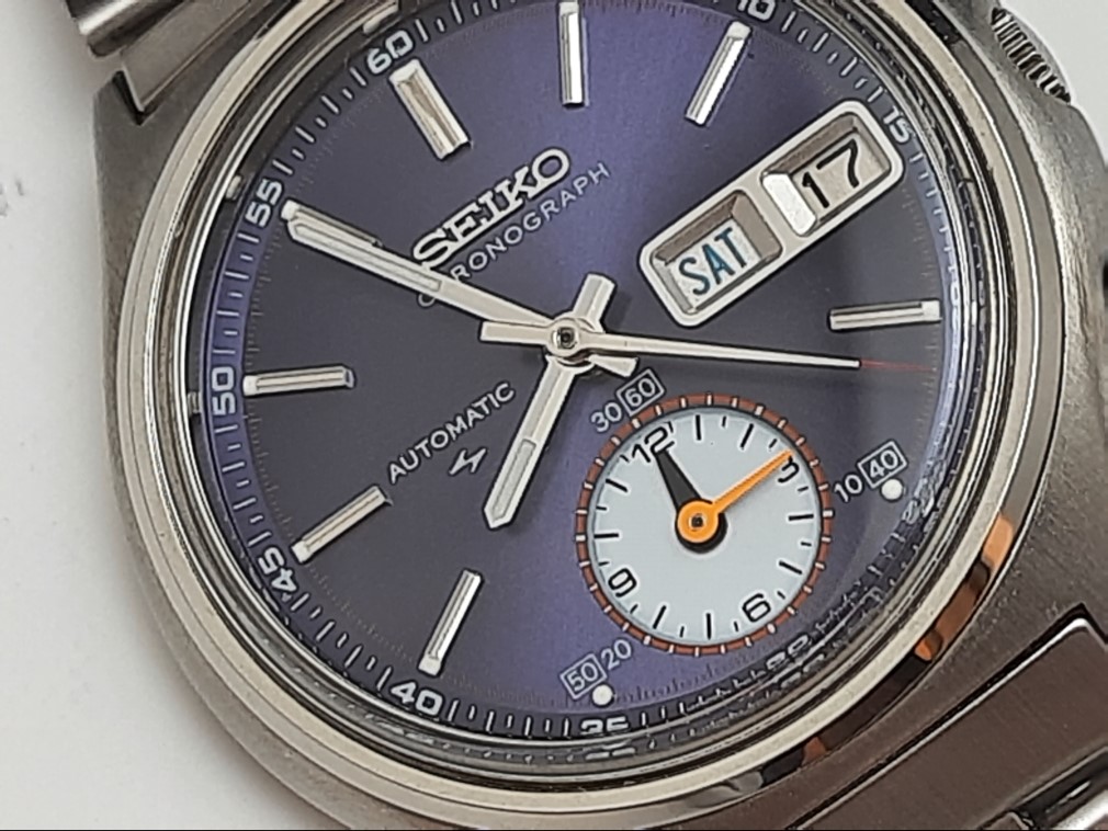 EXTREMELY RARE NOS 1970'S SEIKO CHRONOGRAPH 7016-8001 (5 hands) UNUSED