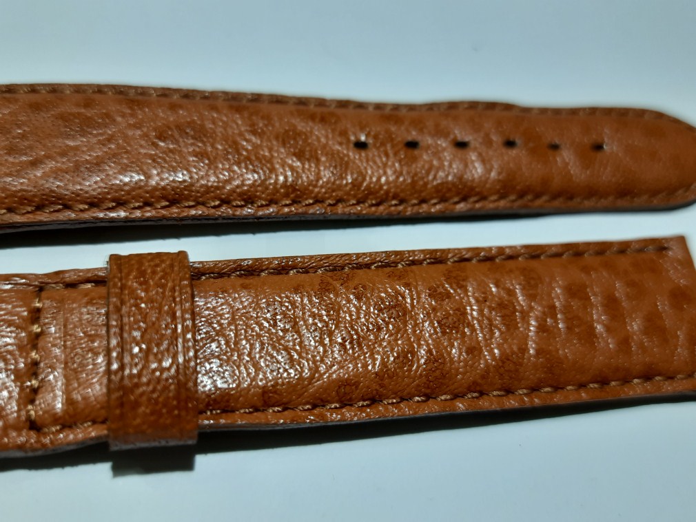 VINTAGE NOS 18X16 MM IWC HONEY BROWN LEATHER BAND STRAP