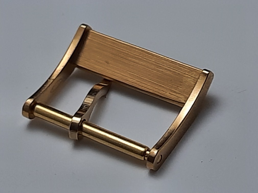 VINTAGE 1970'S 16MM CERTINA DS YELLOW GOLD PLATED BUCKLE 