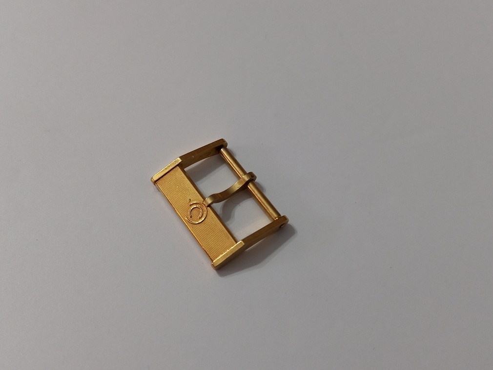 VINTAGE NOS 1960-70'S CERTINA 16MM YELLOW GOLD PLATED WATCH BUCKLE