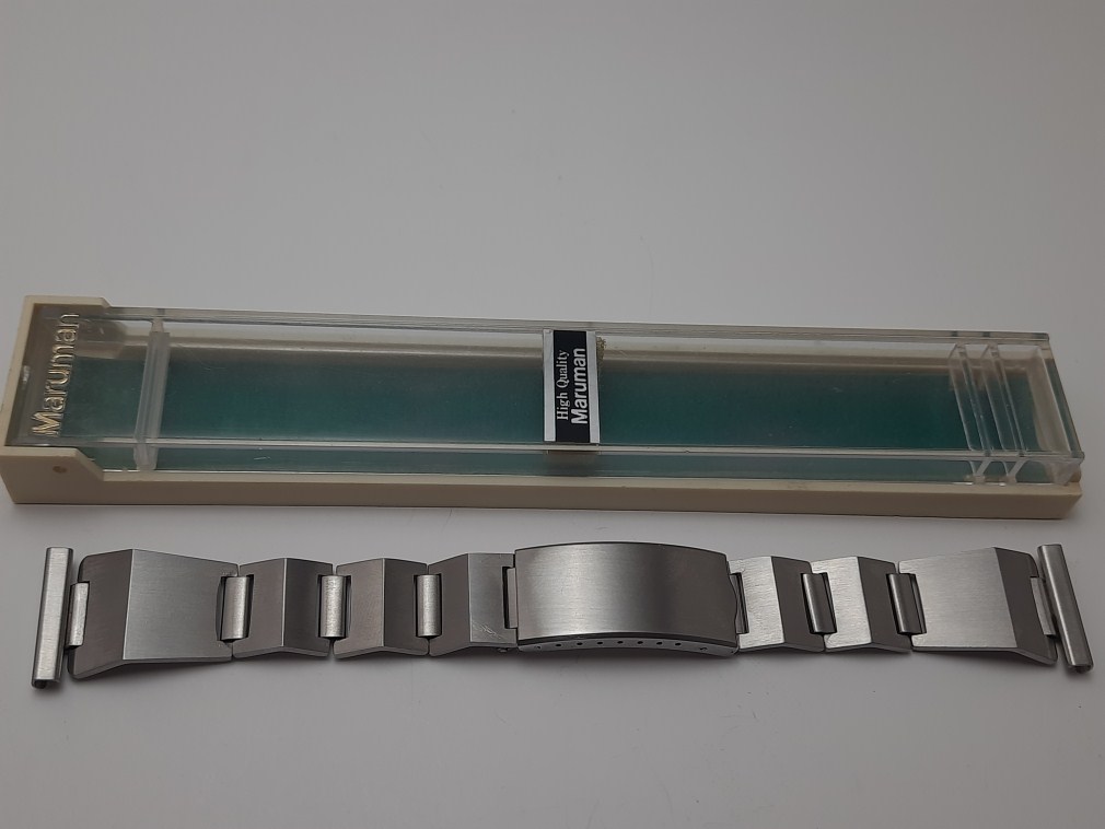 RARE NOS 1970's MARUMAN Japan Made 22MM S.Steel Bracelet Heuer Zenith Longines