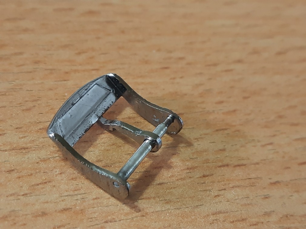 VINTAGE 1960-70'S ENICAR 16MM  CHROME PLATED WATCH BUCKLE - USED