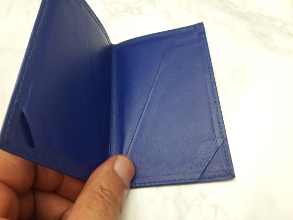 PIAGET : VINTAGE NOS PIAGET BLUE LEATHER WALLET CARD HOLDER PAPERWORK