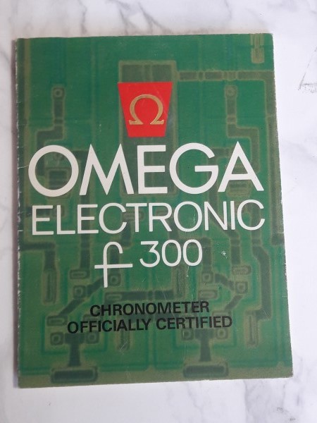 1971 INSTRUCTION BOOKLET FOR OMEGA ELECTRONIC F300