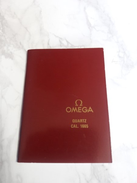  1987 INSTRUCTION BOOKLET FOR OMEGA SEAMASTER POLARIS CAL 1665
