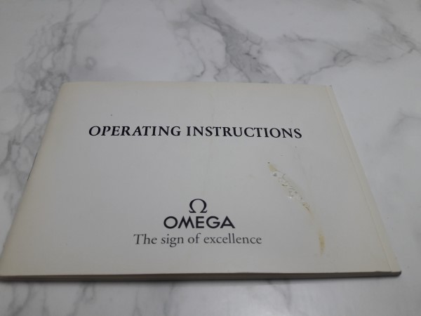 1993 INSTRUCTION BOOKLET FOR OMEGA SPEEDMASTER MOONWATCH CAL 861