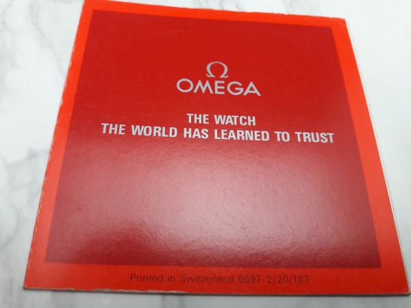 1983 INSTRUCTION MANUAL BOOKLET FOR OMEGA QUARTZ CAL 1375 - 1377