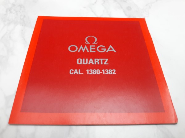 1983 INSTRUCTION MANUAL BOOKLET FOR OMEGA QUARTZ CAL 1380 - 1382