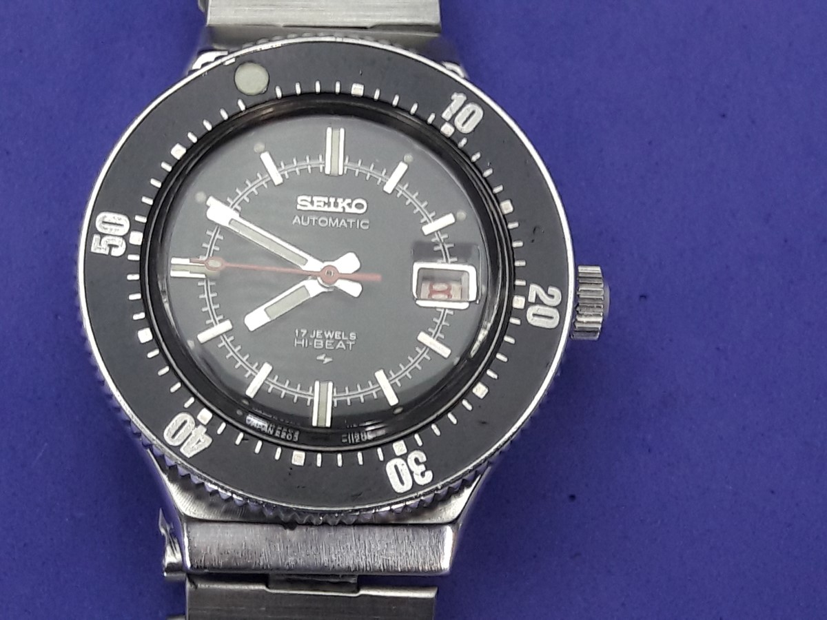 MaxiMaze Watches : RARE 70'S LADIES SEIKO 2205-0649 DIVER'S AUTOMATIC  HI-BEAT MOVEMENT - FULL ORIGINAL