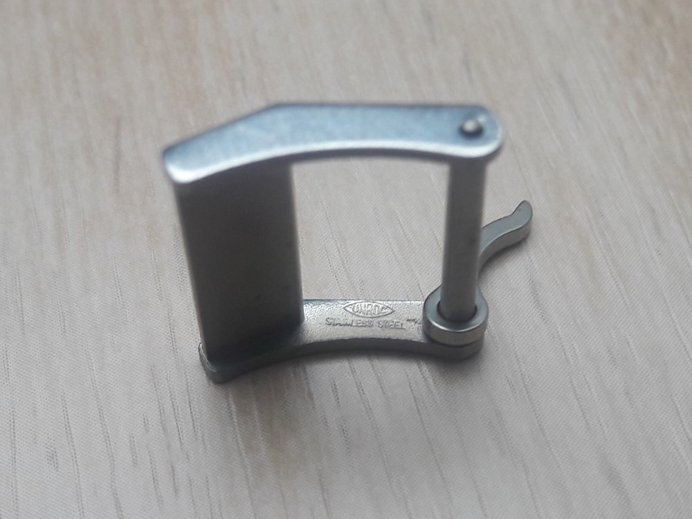 RARE 1970'S 14MM JEAN PERRET SWISS MADE STAINLESS STEEL BUCKLE