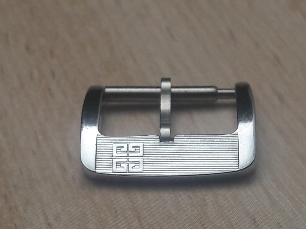 RARE 1970'S 14MM GIVENCHY CHROME PLATED BUCKLE