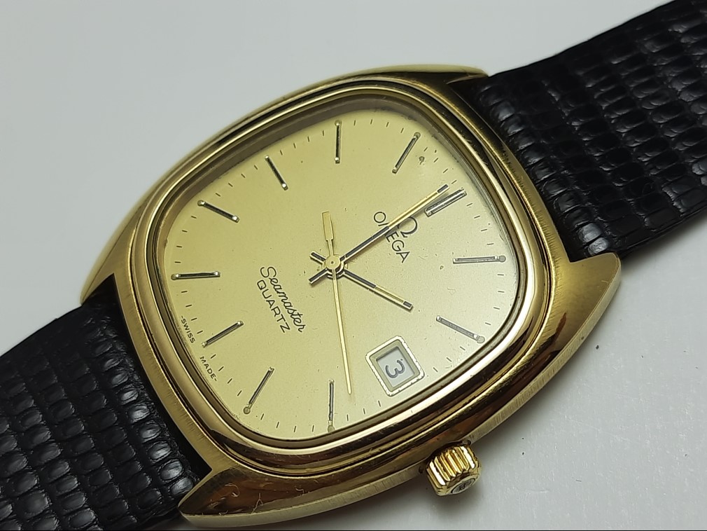 ELEGANT 1970'S OMEGA SEAMASTER QUARTZ CAL 1342 MEN'S WATCH ...