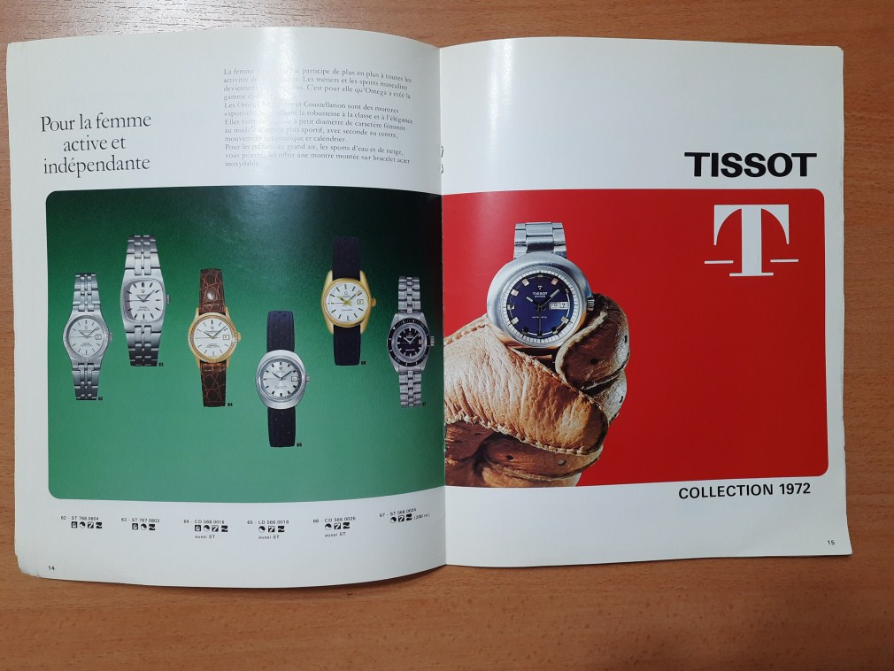  EXTREMELY RARE OMEGA / TISSOT CATALOGUE 1972 COLLECTION
