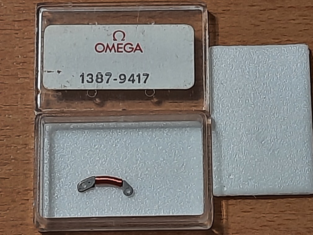 NOS Omega quartz cal 1387 watch coil part number # 9417