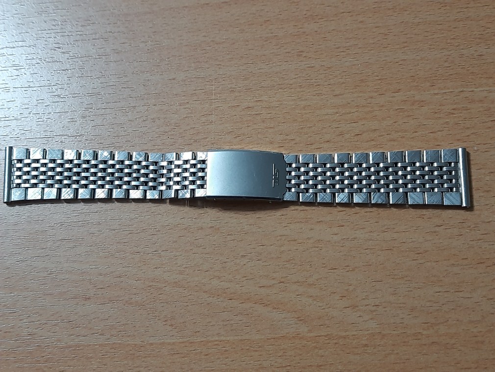 Original vintage 20mm STL Stelux stainless steel jubilee bracelet for HEUER OMEGA ...