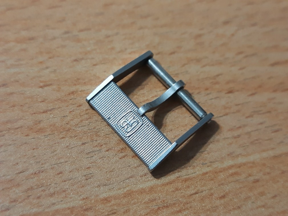 VINTAGE 1960-70'S 14MM GIRARD PERREGAUX SWISS MADE STAINLESS STEEL BUCKLE