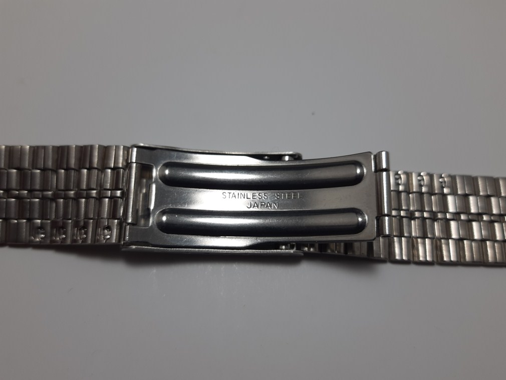 Vintage NOS 1970's MARUMAN High Quality Japan Made 22MM Stainless Steel Bracelet