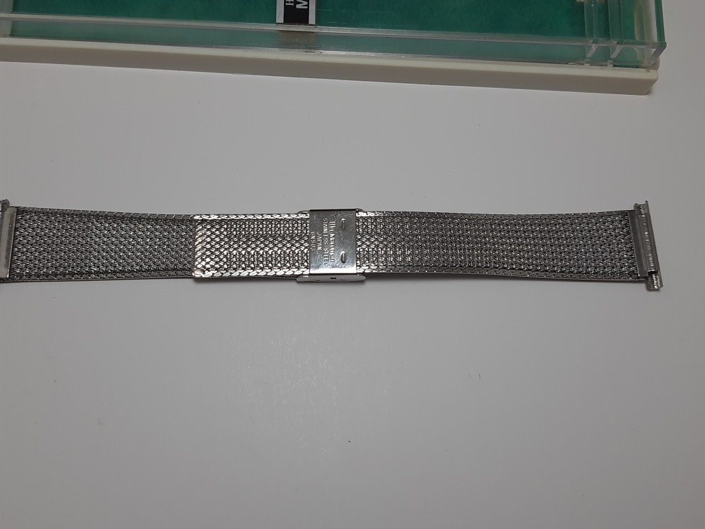 Elegant NOS 1960-70's MARUMAN High Quality Japan Made 22MM S Steel Mesh Bracelet