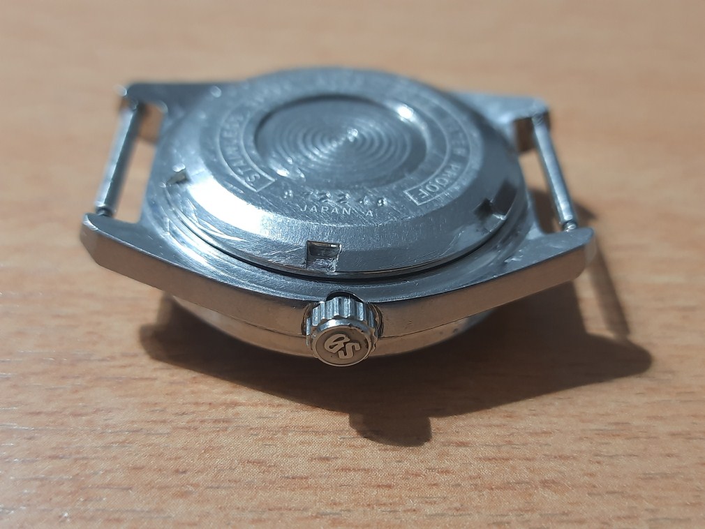 GRAND SEIKO 6146-8000 CASE CROWN CRYSTAL AS IS FOR PARTS - UNPOLISHED