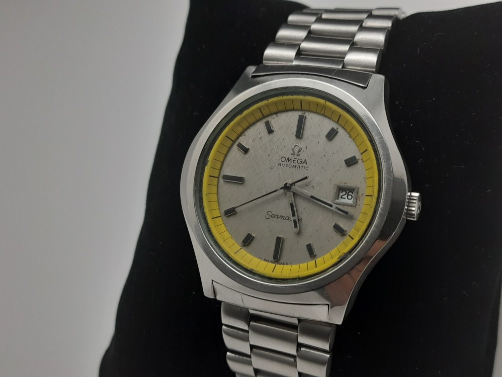 Omega Seamaster 166.092 Big Yellow cal 1002 Sparkle Dial 42 MM