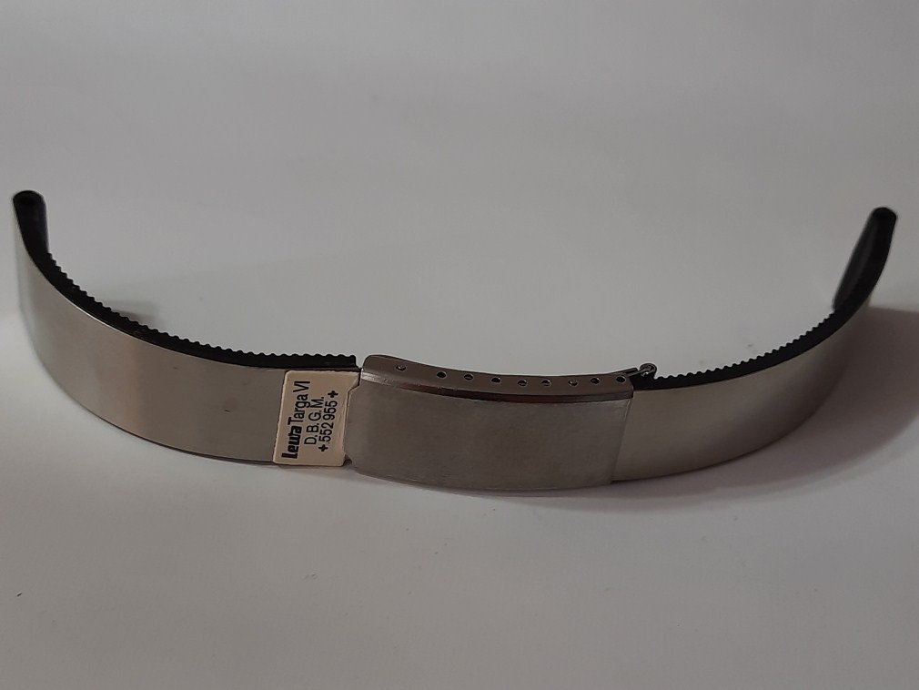 Rare NOS 1970-80's 18mm D.B.G.M High Quality German Made S.Steel / Rubber Diver Bracelet