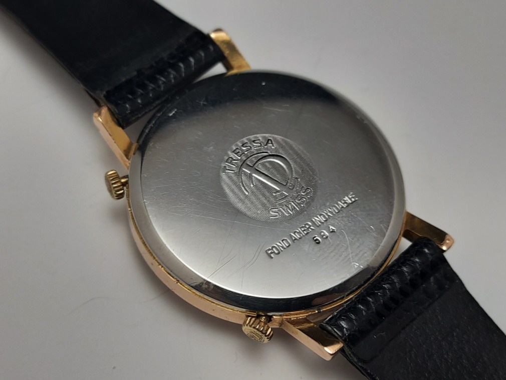 Rare 1970's Tressa Dual Time Zone World Map Dial Manual Swiss Watch
