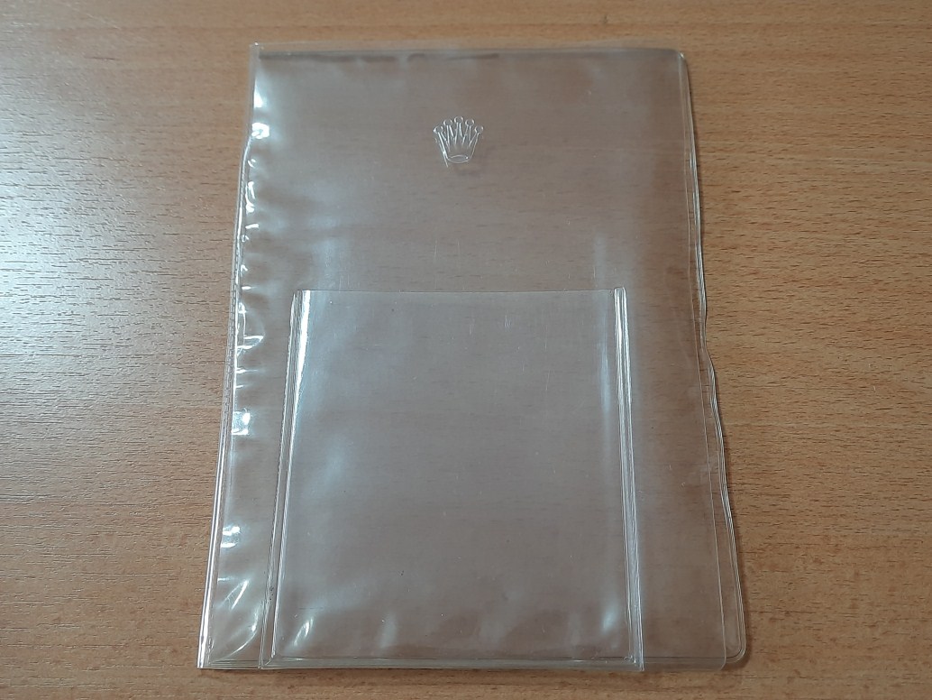 Rare & Collectible 1970's ROLEX Plastic Transparent Documents Holder 
