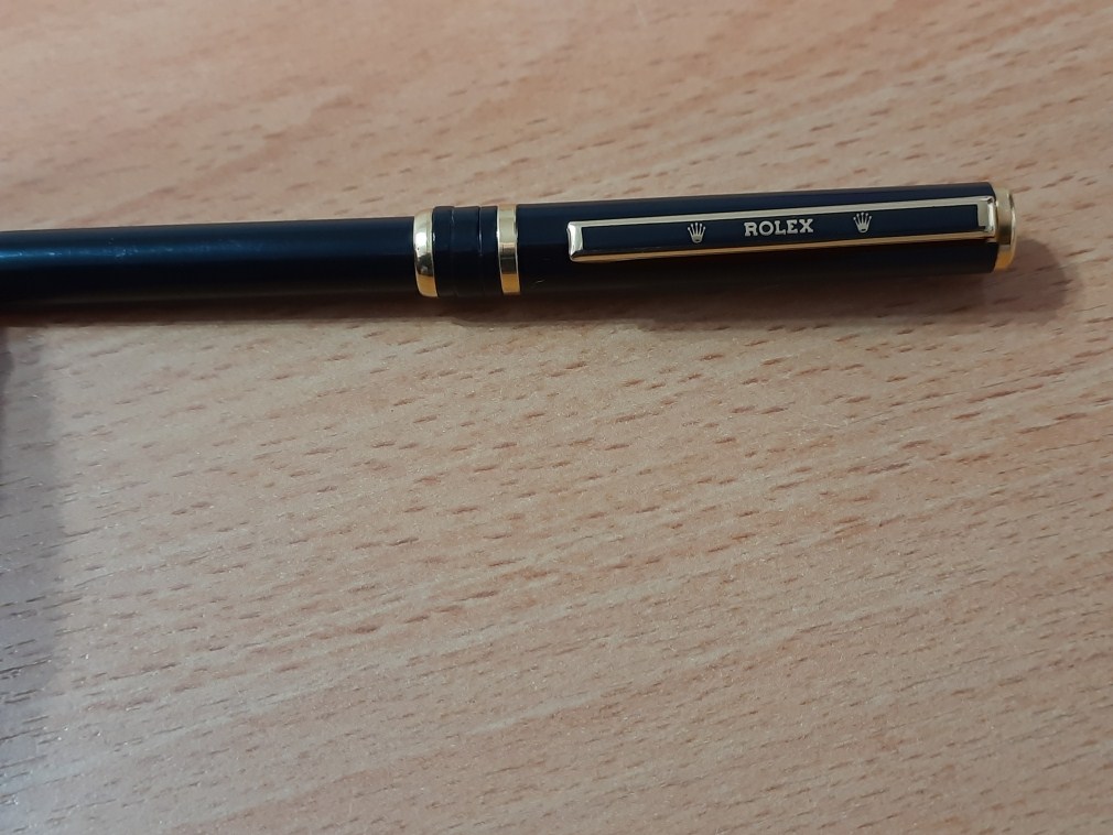 VINTAGE ROLEX BLACK LACQUER BALL POINT PEN - PRE OWNED