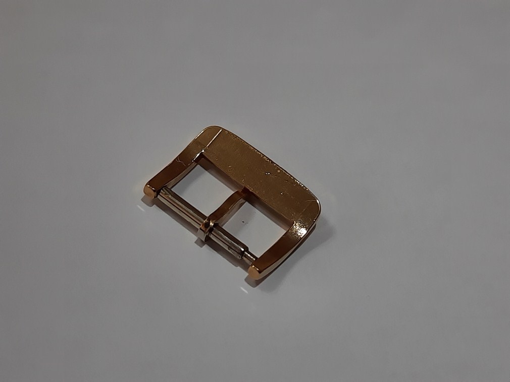 VINTAGE NOS 1970'S HAMILTON 14MM YELLOW GOLD PLATED WATCH BUCKLE