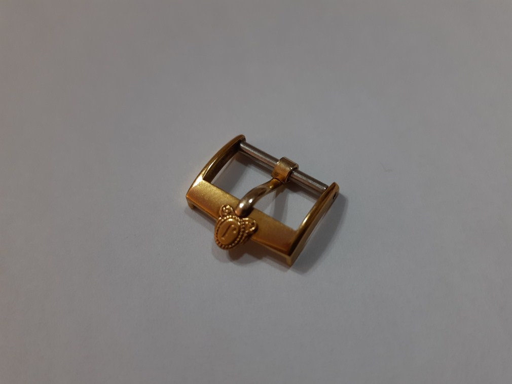 VINTAGE 1960'S JUVENIA 14MM YELLOW GOLD PLATED WATCH BUCKLE