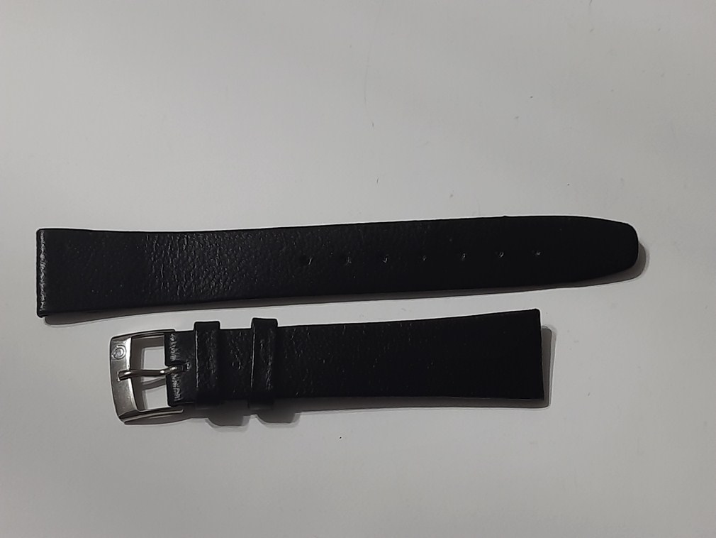 1960-70'S NOS 17MM CERINA LEATHER BAND STRAP + SS CERTINA BUCKLE