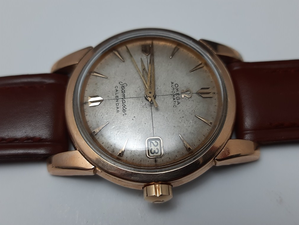 MaxiMaze Watches : 1956 OMEGA SEAMASTER CALENDAR REF 2849-4SC AUTOMATIC CAL  503 GOLD CAPPED