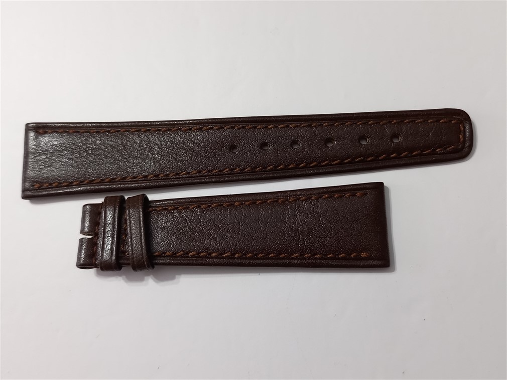 VINTAGE 1970'S NOS 20 MM IWC BROWN LEATHER BAND STRAP