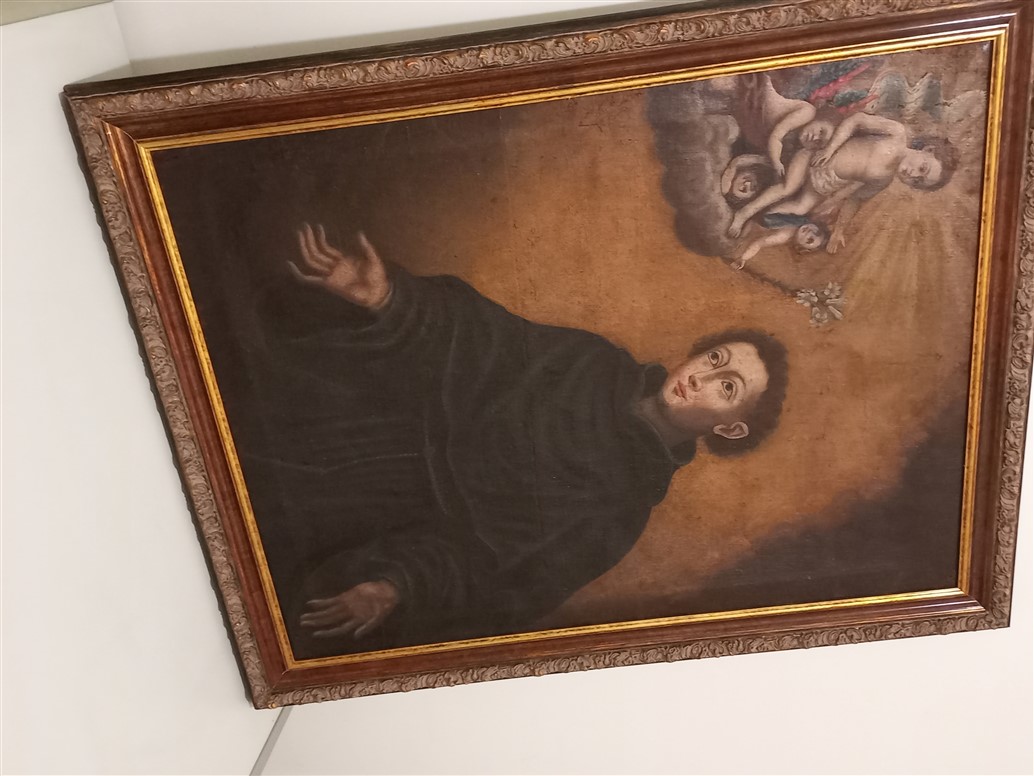17th Century St Anthony Of Padua Oil On Canvas Painting